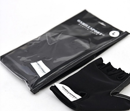 Перчатки для фитнеса OnhillSport с фиксатором unisex кожа черные Q12, размер L