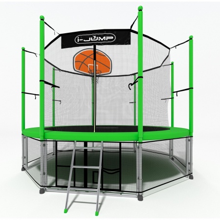 Батут i-Jump Basket 8 ft green
