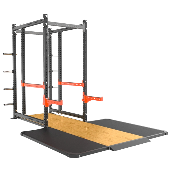 Силовая рама MS02 с опцией-стойкой для хранения дисков MS00 и помостом HSPCF35/MS32