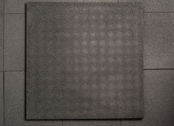 Напольное резиновое покрытие 1000х1000х30 мм ECO (цвет - черный) STECTER