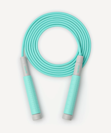 Скакалка STARFIT RP-401, c силиконовыми ручками, 3 м, мятный