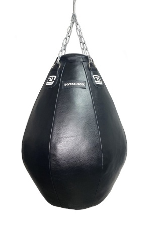 Груша боксерская набивная Бочка большая TOTALBOX кожа, вес 50 кг, высота 100см, 20/65 диаметр