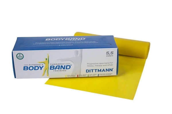 Ленточный амортизатор DITTMANN Body-Band 5,5 м ( низкое сопротивление, желтый ) 