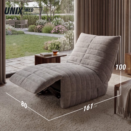 Массажное кресло UNIX Гармония / Harmony серый