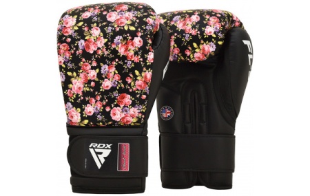 Тренировочные женские перчатки RDX FL-5 8 oz, цветочный