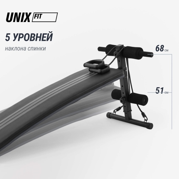Скамья для пресса UNIX Fit для подъема корпуса / Sit-up 140