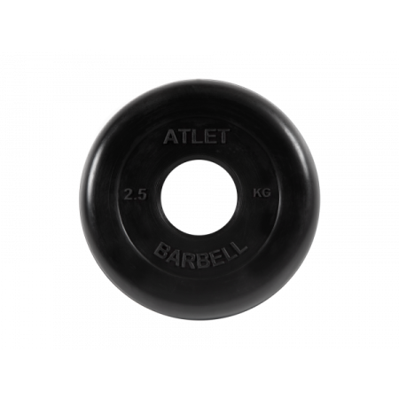 Диск обрезиненный Atlet, 2,5 кг. MB BARBELL MB-AtletB51-2,5