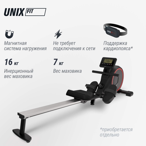 Гребной тренажер UNIX Fit Techno Rower 410