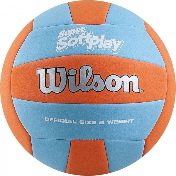Мяч волейбольный Wilson Super Soft Play 2017, WTH90119XB, оранжевый цвет, 5 размер