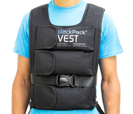 Жилет с отягощением AEROBIS blackPack Vest (до 25 кг, черный)