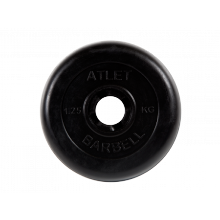 Диск обрезиненный Atlet, 1,25 кг. MB BARBELL MB-AtletB31-1,25
