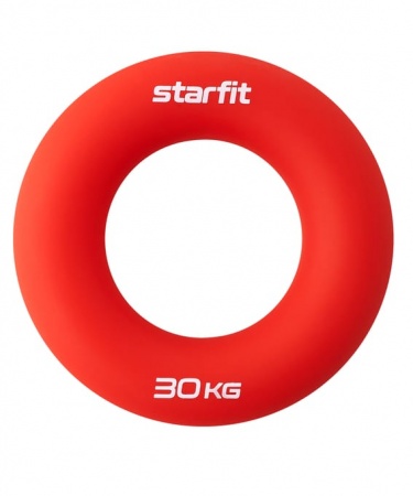 Эспандер кистевой Starfit, 30 кг, ES-404 "Кольцо", диаметр 8,8 см, силикогель, красный