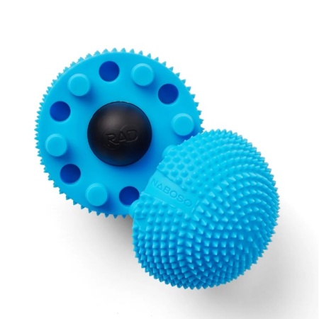 Массажный мяч 3 в 1 NABOSO Neuro Ball 3в1, голубой