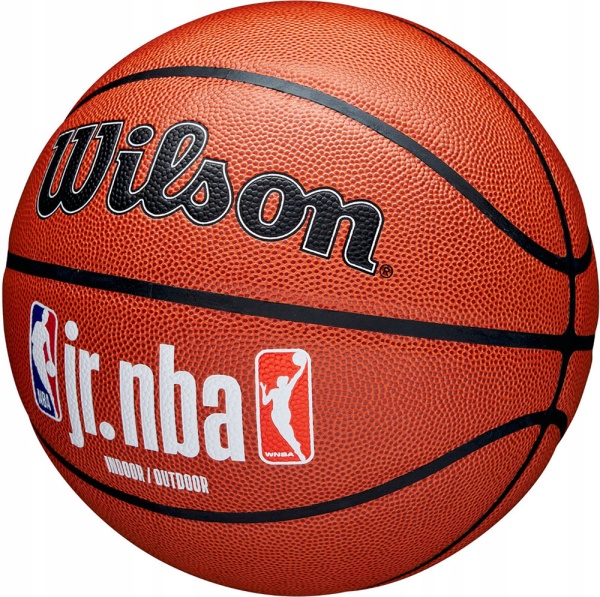 Мяч баск. WILSON JR.NBA Fam Logo Indoor Outdoor, WZ2009801XB6, р.6 композит, бутил. кам., коричневый