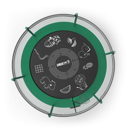 Батут UNIX line SUPREME GAME 8 ft (green)