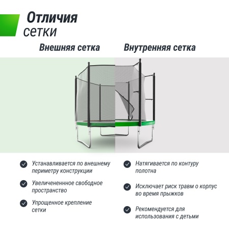 Батут UNIX line Simple 10 ft Color (outside)
