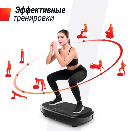 Виброплатформа UNIX Fit Quake 3D Black