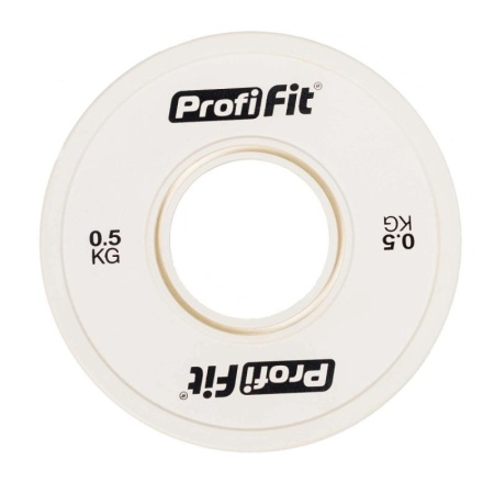Диск обрезиненный, белый D51 мм PROFI-FIT 0,5 кг