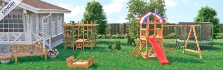 Детская деревянная игровая площадка Тасмания