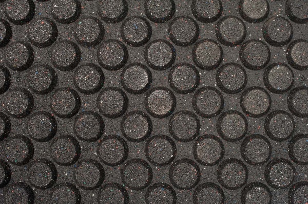 Напольное резиновое покрытие 1000х1000х30 мм ECO (цвет - черный) STECTER