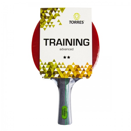Ракетка для настольного тенниса TORRES Training 2* TT21006, для любителей, накладка 1,5 мм, коническая ручка