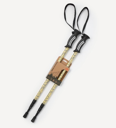 Треккинговые палки Berger Travel Pacemaker, 65-135 см, 3-секционные, светло-серый/лайм