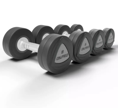 Набор полиуретановых гантелей от 42 до 50 кг (шаг 2 кг) OKPRO