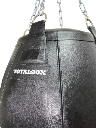 Груша боксерская набивная Бочка малая TOTALBOX кожа, вес 25 кг, высота 70 см, 35/50 диаметр