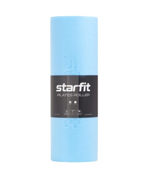 Ролик для йоги и пилатеса Starfit FA-501, 15x45 см, синий пастель