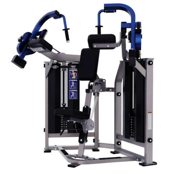 Независимая трицепс-машина сидя. Стек 2 х 50 кг DHZ Fitness SM2043 