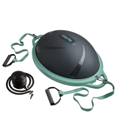 Полусфера Starfit "BOSU" GB-503 с эспандерами, с насосом, серый/зеленый