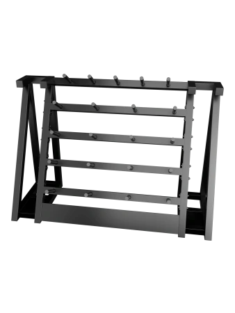 Стойка для хранения штанг для аэробики (бодипампов) BRONZE GYM 190х55х128,на 20 шт.