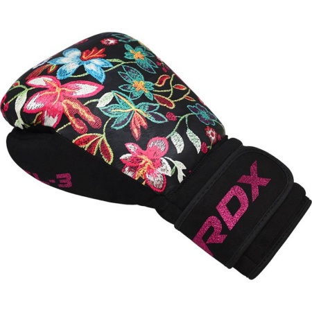Тренировочные женские перчатки RDX FL-3 8 oz, цветочный