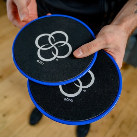 Скользящие диски BOSU Core Sliders ( 17,8 см, пара, черный/синий )	
