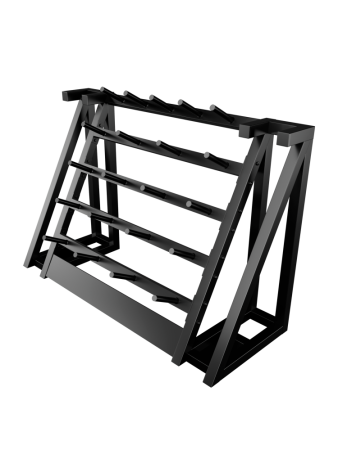 Стойка для хранения штанг для аэробики (бодипампов) BRONZE GYM 190х55х128,на 20 шт.