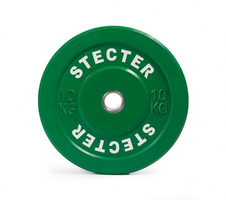 Диск тренировочный 10 кг (зеленый) STECTER