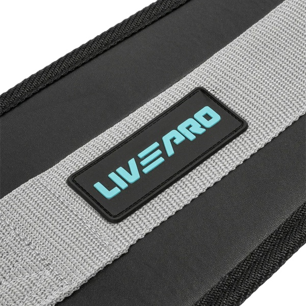 Пояс для отягощений со стропой LIVEPRO Weight Belt черный/серый
