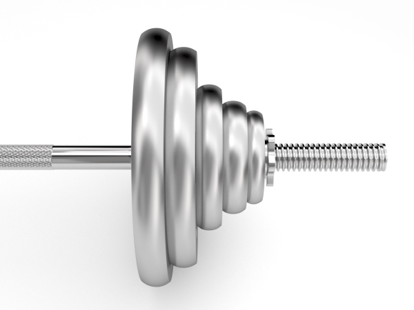 Гриф прямой хромированный UNIXFIT 1,5 м / 25 мм