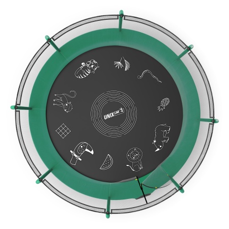 Батут UNIX line SUPREME GAME 12 ft (green)
