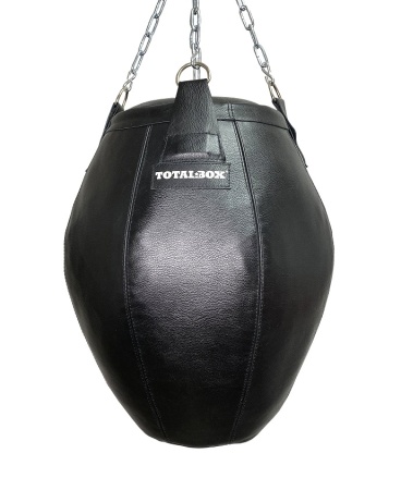 Груша боксерская набивная Бочка малая TOTALBOX кожа, вес 25 кг, высота 70 см, 35/50 диаметр