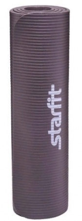 Коврик для йоги StarFit FM-301, NBR, 183x58x1,0 см, серый