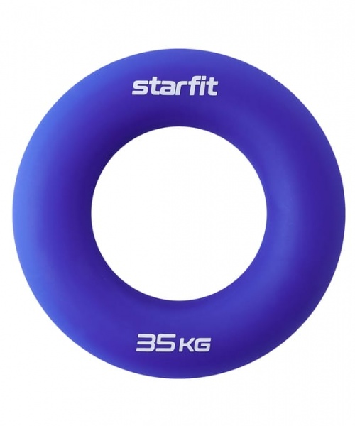 Эспандер кистевой Starfit, 35 кг, ES-404 "Кольцо", диаметр 8,8 см, силикогель, темно-синий
