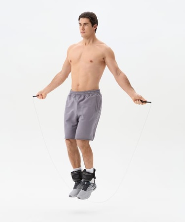 Скакалка Starfit RP-501 ПВХ, с пластиковыми ручками, 3 м, черный