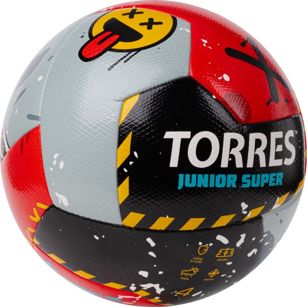 Мяч футбольный TORRES Junior Super, Размер 4 Мяч футбольный TORRES Junior Super, Размер 4