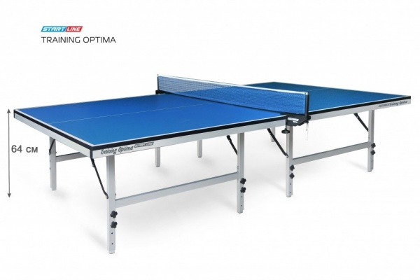 Теннисный стол Star Line Training Optima 22 мм, без сетки, на роликах, складные регулируемые опоры