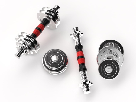 Набор гантелей UNIXFIT в кейсе 15kg