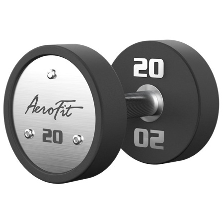 Набор полиуретановых гантелей AeroFit, 2,5-25 кг, 10 пар, шаг 2,5 кг