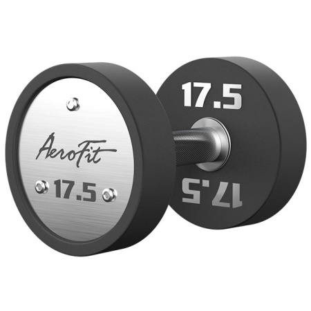 Набор полиуретановых гантелей AeroFit, 2,5-25 кг, 10 пар, шаг 2,5 кг