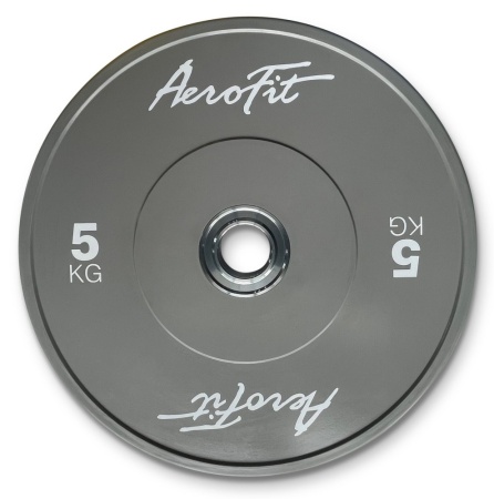 AFBDC5 Бамперный диск для кроссфита AeroFit 5 кг, серый