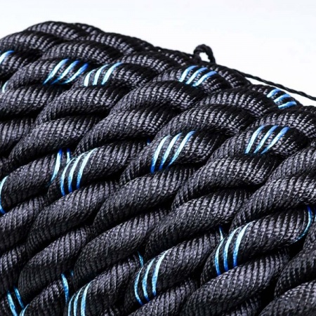 Тренировочный канат LIVEPRO Battle Rope 5 см x 9 м, черный